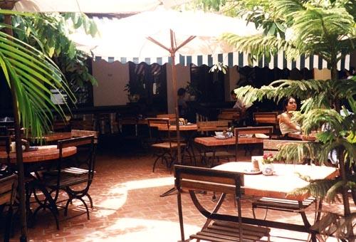 Hoa Sua restaurant. Outside on the patio.