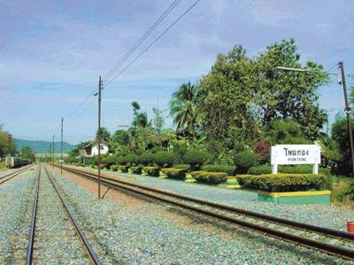 Traveling by train in Thailand