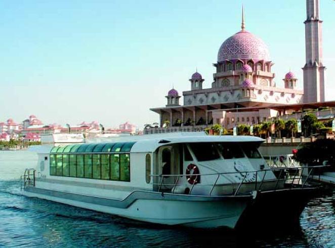 Lake cruise with a scenic view of Putrajaya in the background