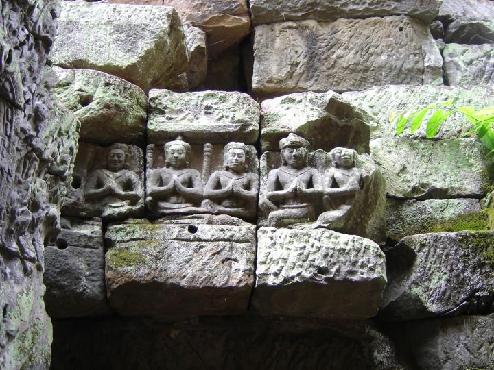Lintel, Angkor Wat  CAMBODIA