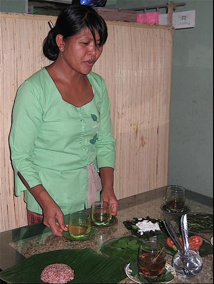 Wayan, a central character in Elizabeth Gilbert's Eat, Pray, Love prepares our meal for us