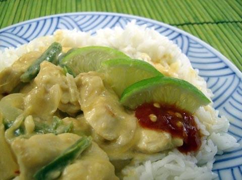 Spicy Chicken in Coconut Peanut Sauce