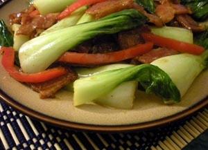 Hmong-Inspired Baby Bok Choy Stir-  Fry