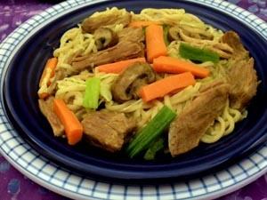 Spicy Noodles with Shredded Pork