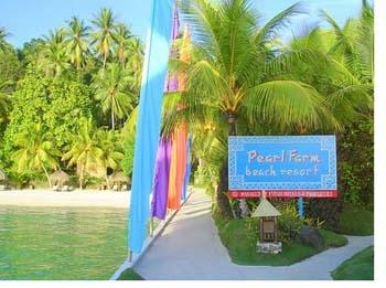 At Pearl Farm Resort entrance