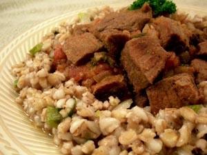 Persian Lamb Stew with Pearl Barley Pilaf