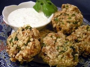 Israeli Fish Cakes with Yogurt Dipping Sauce