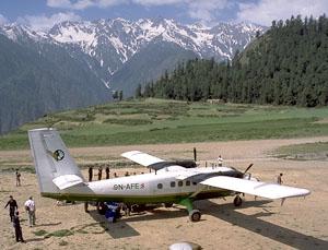 Yeti Airlines, on the airstrip in Simikot (9,400'), Nepal.