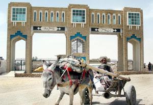 The Gate of Friendship at the Pakistan-Afghanistan border.