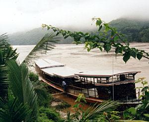 The Pak Ou boat on the MekongPhotos by Julie Fay