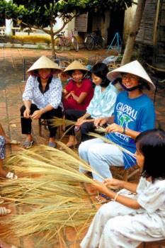 Michelle Bates makes brooms