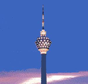 Kuala Lumpur Tower by night...
