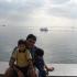 My hubby and kids at Baywalk