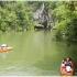 By boat to the dragon cave (Guizhou province) 