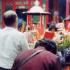 Worshipping at Lungshan Temple, Taipei. Religion is just one example of Chinese influence on Taiwanese life.