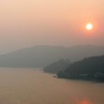 Sunset on Sun Moon Lake, Nantou County, Taiwan.