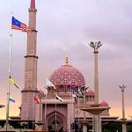The Mosque at Putrajaya, Malaysia. 