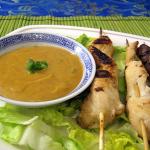 Chicken Satay with Peanut Sauce