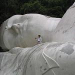 The largest reclining Buddha in Vietnam is located atop Takou Mountain. 