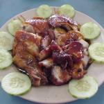Chicken and barbecued pork