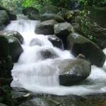 The waterfall just before you reach Lolo campsite.