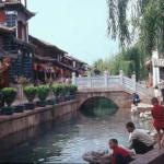 Canal life in Lijiang Old Town. Lijiang, Yunnan, China.