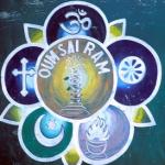 Rumtek, Sikkim, India: This truck sign pays homage to the world's  five major religions.