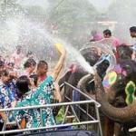 Songkran festival or Thai New Year in Chiang Mai Thailand