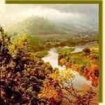 The early morning view from Wat Thaton Temple Thailand