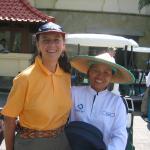 My golf caddy in Bali was an invaluable asset. 