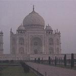 The Taj Mahal at dawn