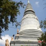 Views of the main stupa said to contain the remains of King Pohea Yat who moved the capital of Cambodia to Phnom Penh.