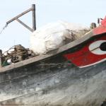 I'm carrying cement to help rebuild a pier