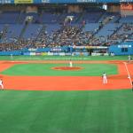 The field at the Kyocera Baseball Dome. 