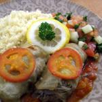 Lamb-Filled Eggplant Rolls with Fresh Tomato Sauce