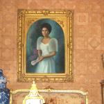 Portrait of former First Lady Imelda Marcos inside the Sto. Niño Shrine and Heritage Museum