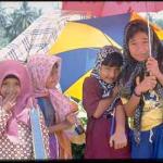 Girls in Kampung near Melaka.
