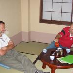 Relaxing in our ryokan