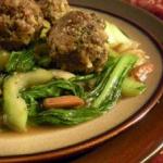 Laura Kelley's Almond Meatballs in a Sweet Ginger Sauce from her cookbook series The Silk Road Gourmet