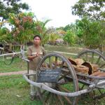 Khom with a cart much like the one on which his family was killed