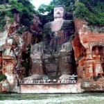 Leshan Giant Buddha is located at the insection of Min River, Qingyi River and Dadu River. It's carved on the cliff of Mt.Lingyunshan to the north of Min River.
