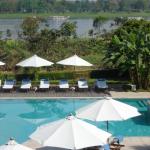View from Room 413, pool with Perfume River