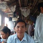 Richard on the Battambang train