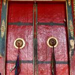 2. Brightly painted doors of the Hemis monastery catch your attention in an otherwise bleak landscape.
