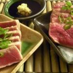 Tuna and Beef Tataki