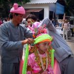 Dress preparing before the ceremony start