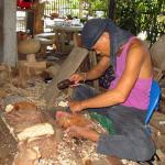 Wood carving at Ban Pa-Sang