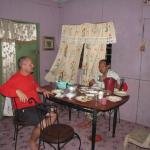 Dinner at our home stay