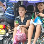 Texting at every turn.