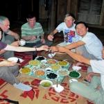 Diner chez les Thais a Maichau - Vietnam.